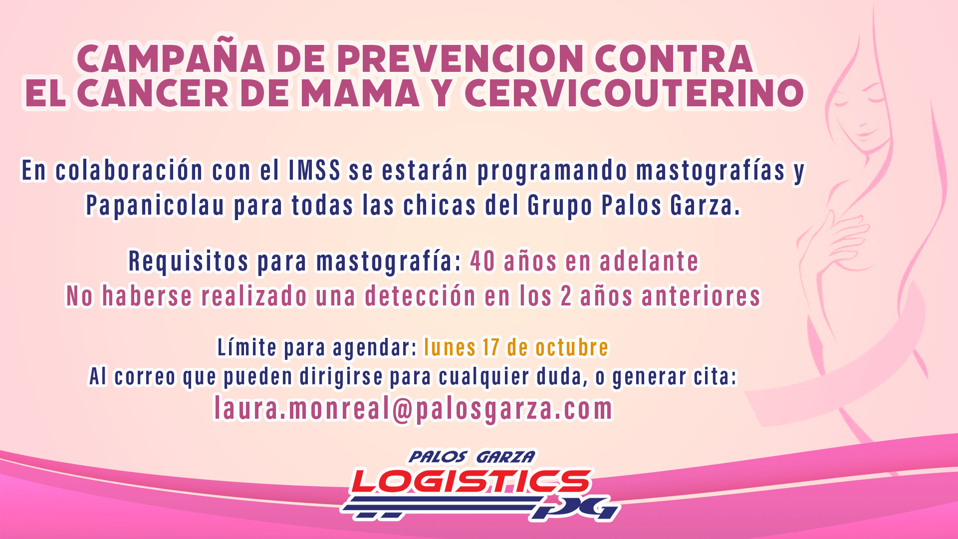 Campaña de prevención contra el cáncer de mama y cervicouterino